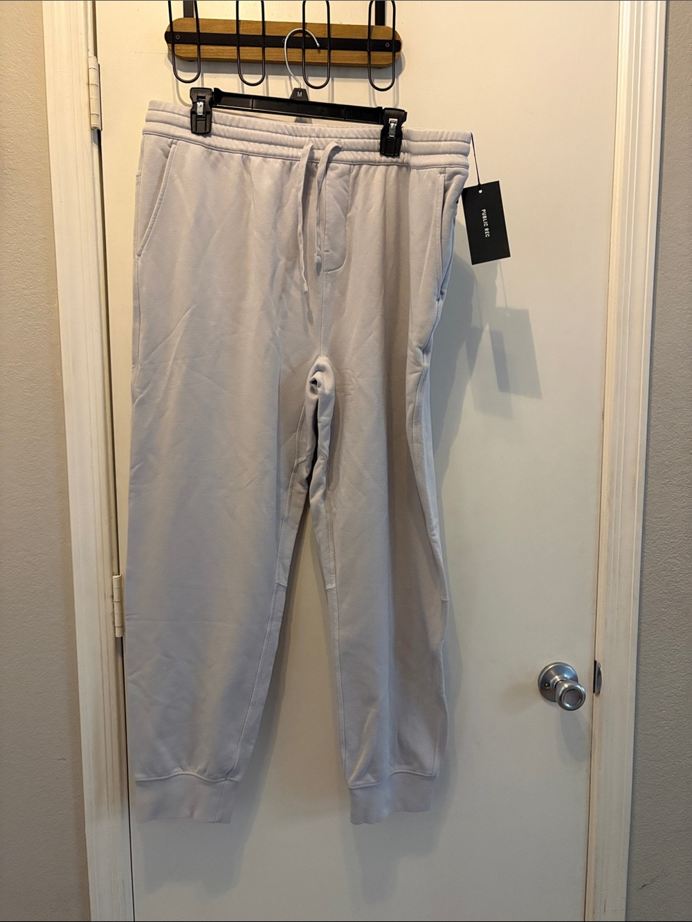 Public Rec NWT Friday Joggers Men's Gray Sweatpants Athleisure Comfy Size 38x32